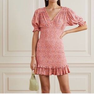 Faithful the brand mini peach floral dress